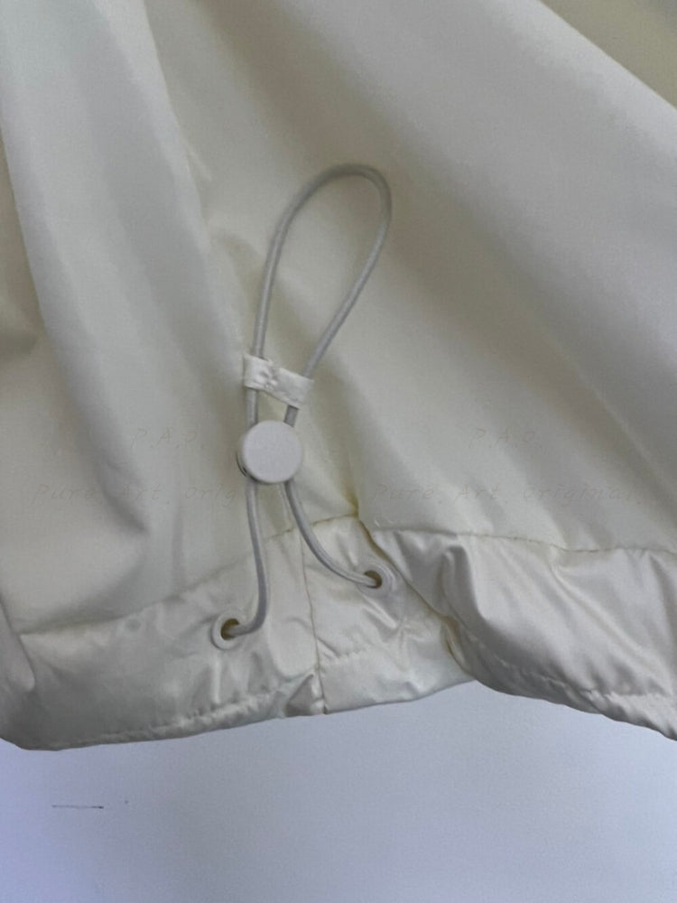 Puffer Satin Mid-Length Down Jacket