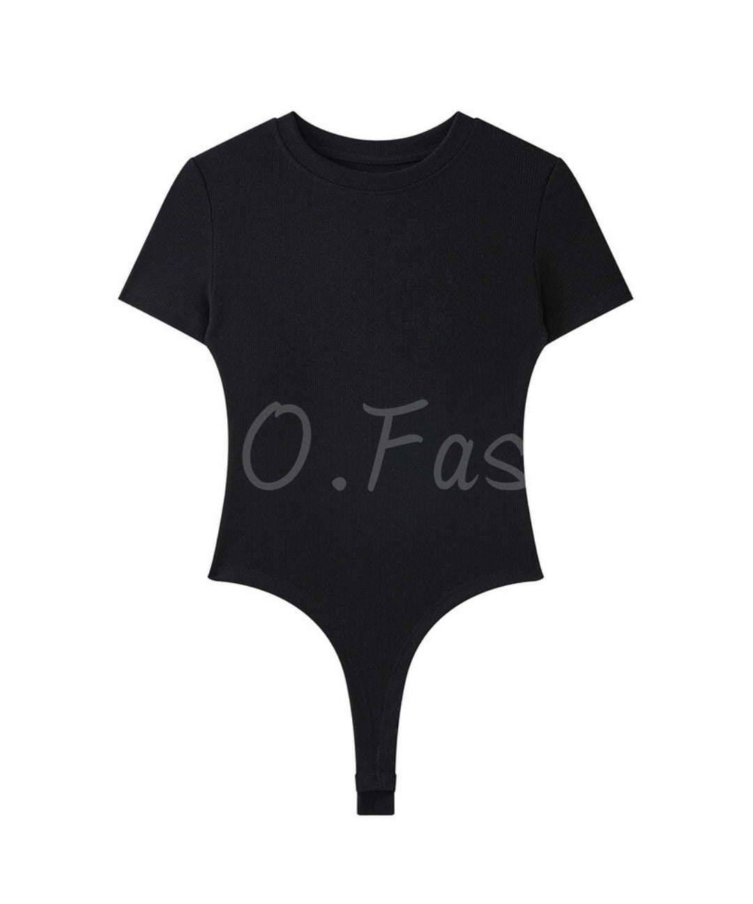 Crew Neck Short Sleeve Bodysuit[Available Now]