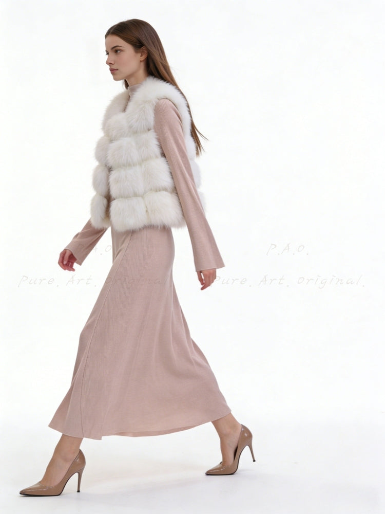 Snowland Faux Fur Sleeveless Vest