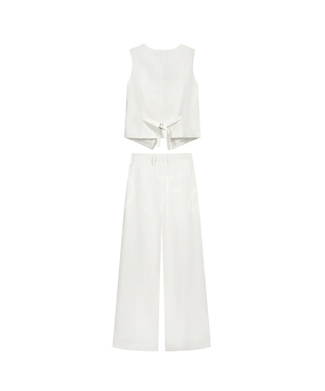 Tailored Vest & Wide-Leg Pants Set