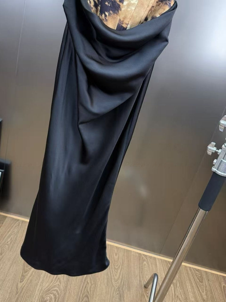 Strapless High-Waist Bodycon Maxi Dress