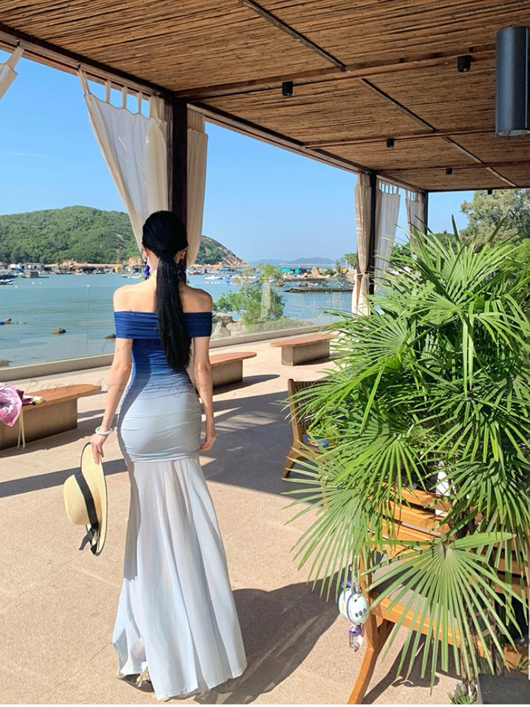 NARA STRAPLESS DRESS