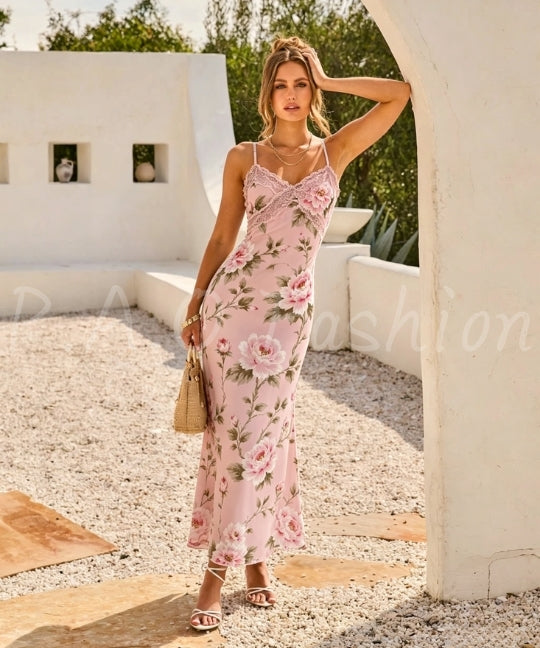 Peony Lace Mermaid Maxi Dress[Available Now]