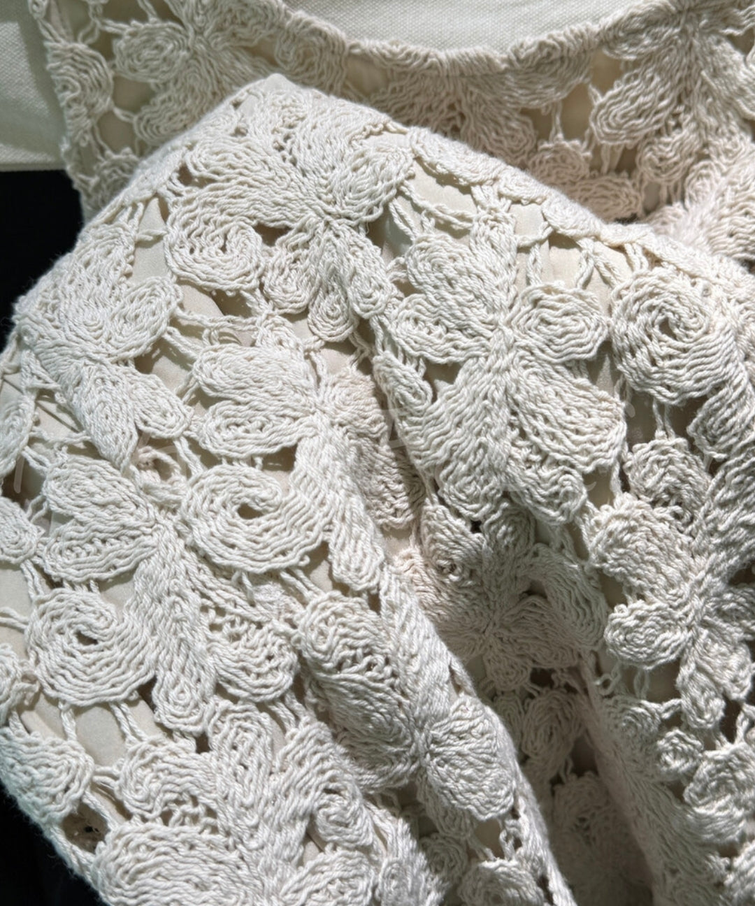 Floral Crochet A-Line Mini Dress[Available Now]