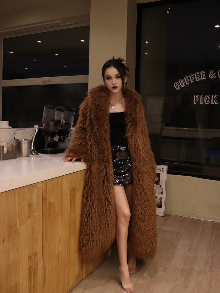 Tuscany Reverie – Eco Faux Fur Coat