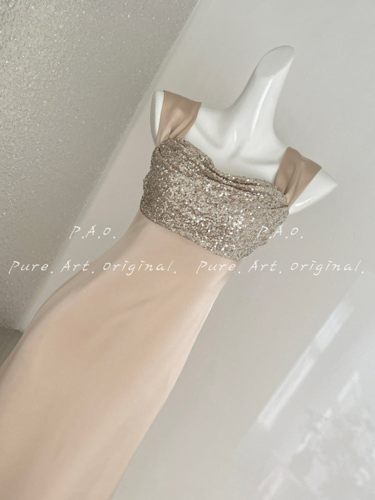 CHAMPAGNE GLIMMER GOWN