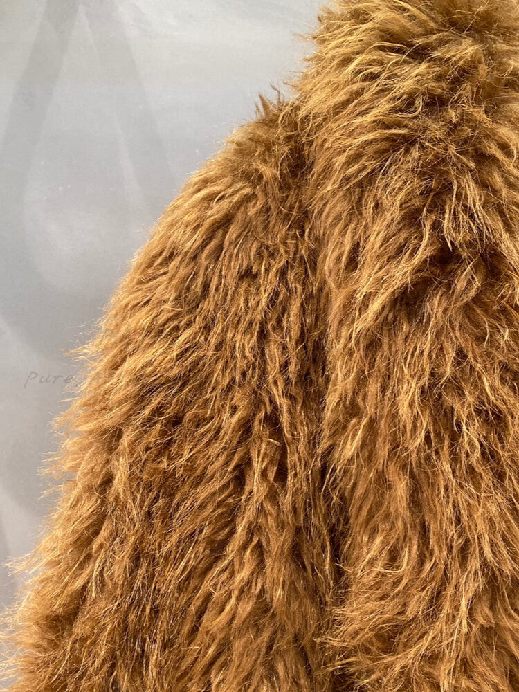 Tuscany Reverie – Eco Faux Fur Coat