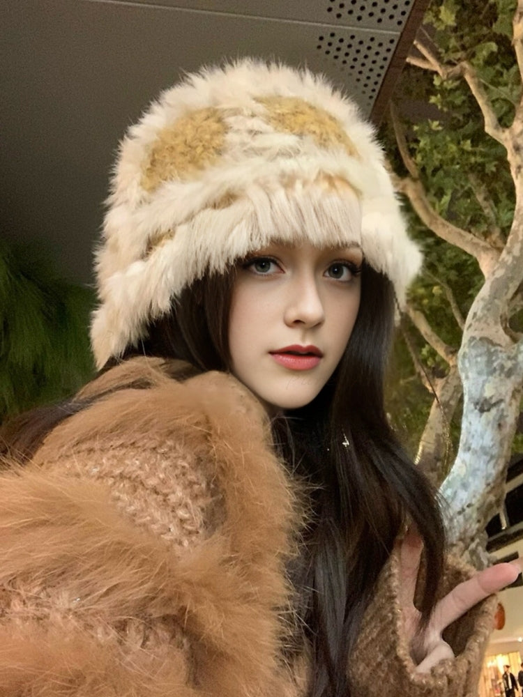 Thickened Warm Knit Bucket Hat