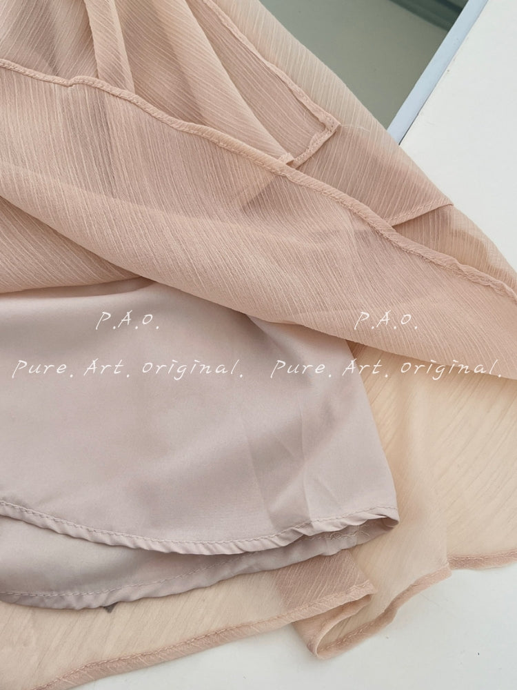 Halter Rhinestone Ruched Chiffon Dress