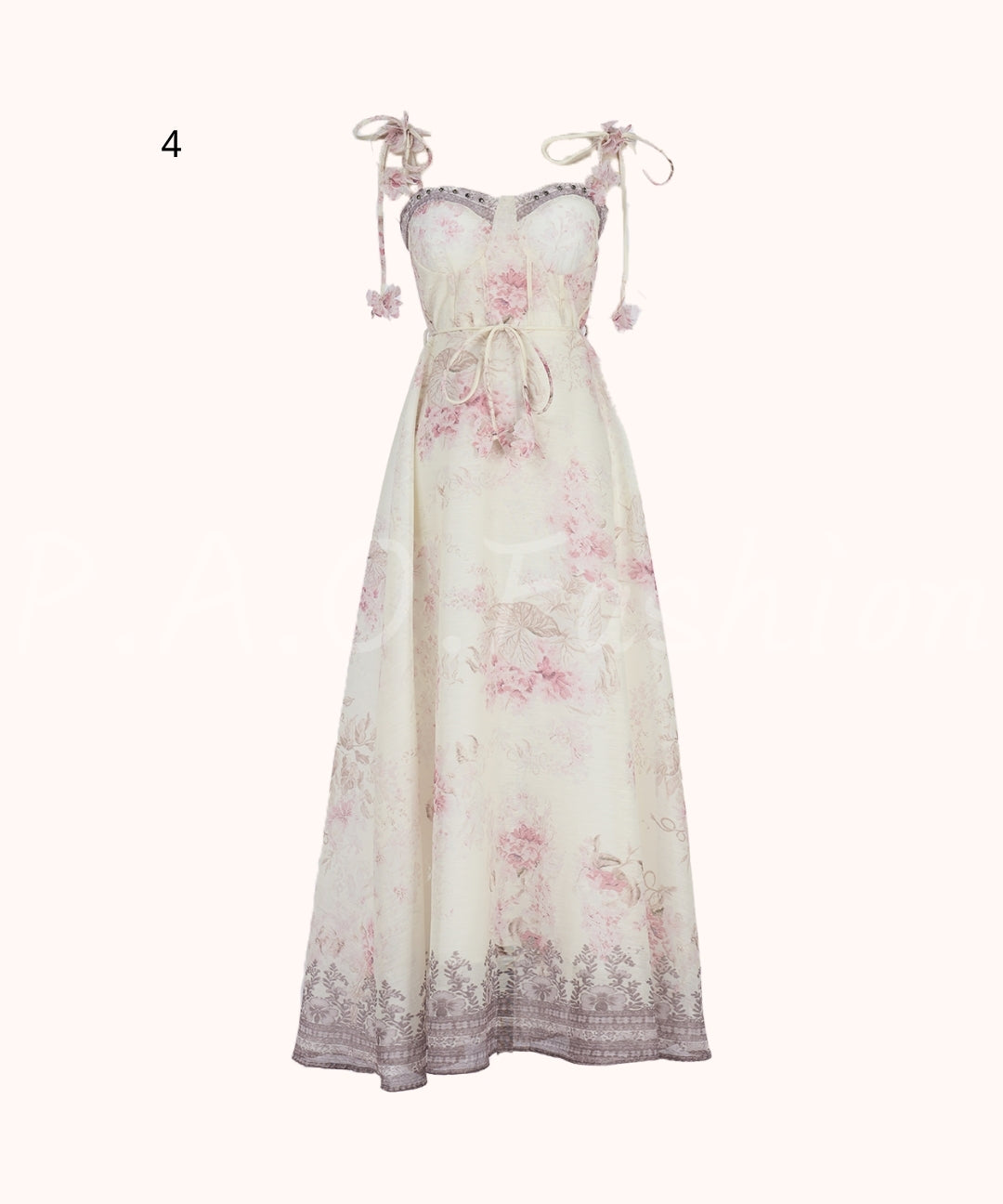 Floral Print Strap Maxi Dress[Available Now]