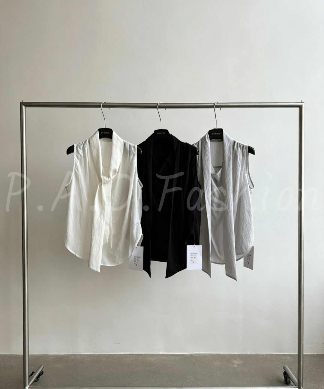 Cupro Scarf Tank Top