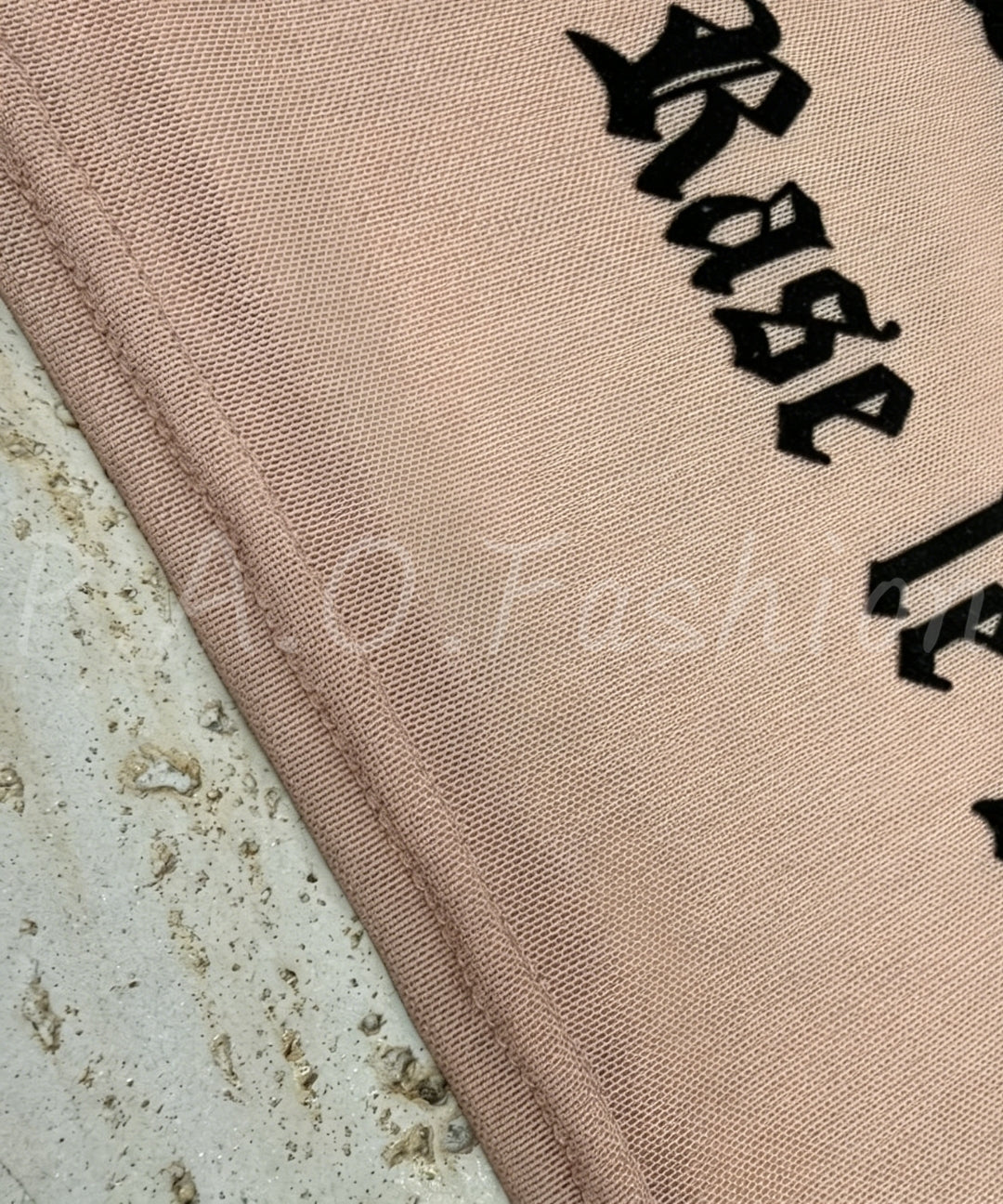 Flocked Letter Mesh Tank + Bandeau Set[Available Now]