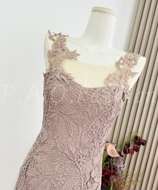 Sleeveless Lace Bodycon Mini Dress
