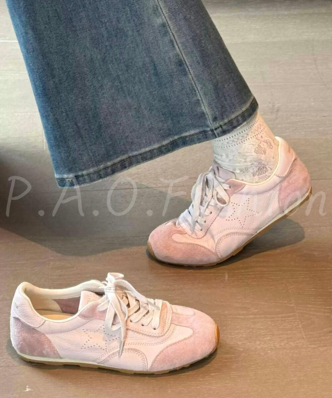 Retro Colorblock Trainer Sneakers
