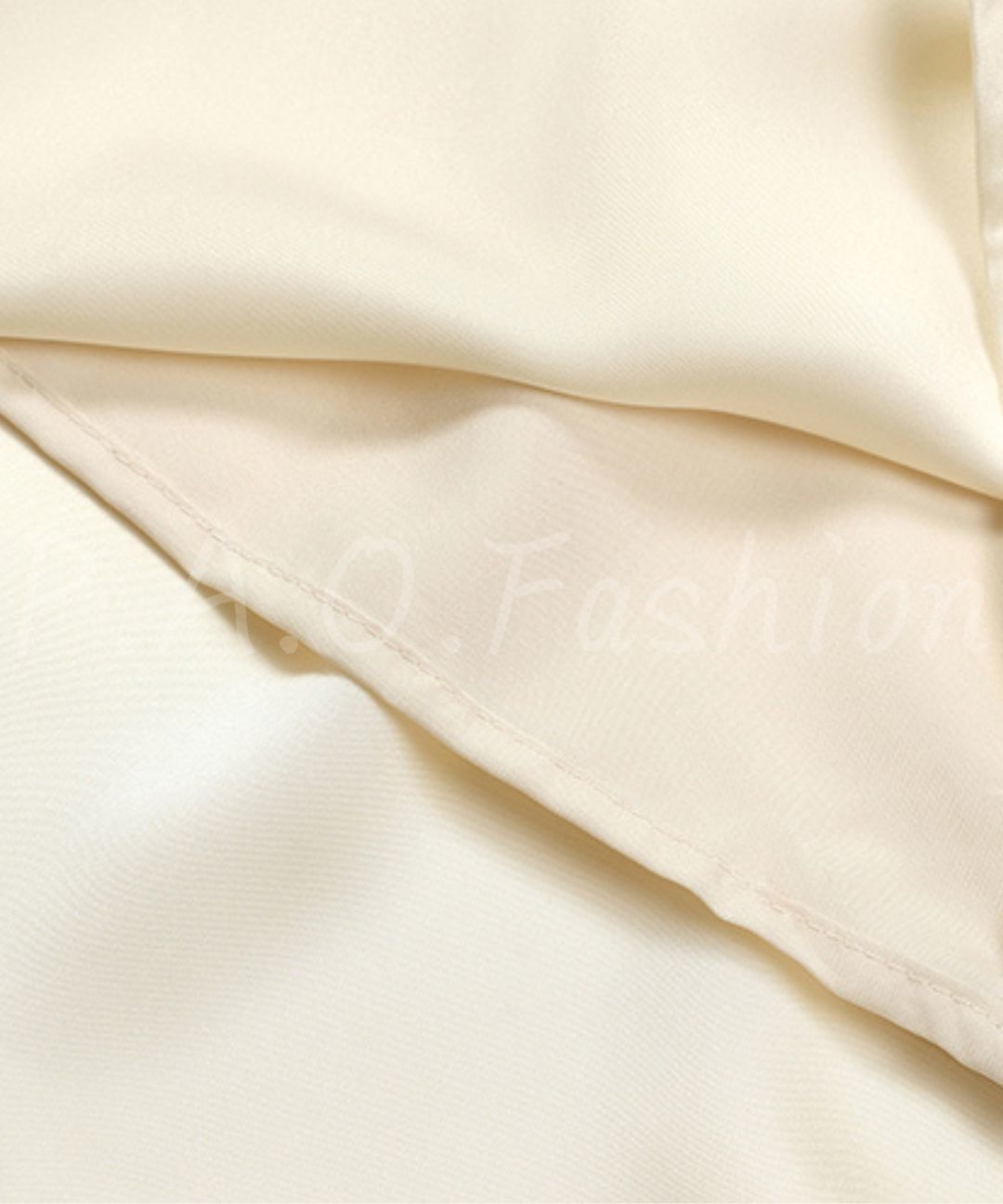 Asymmetric Satin Ribbon Mini Dress