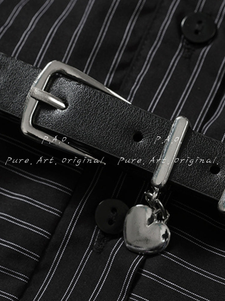 OBSIDIAN STRIPE DRESS