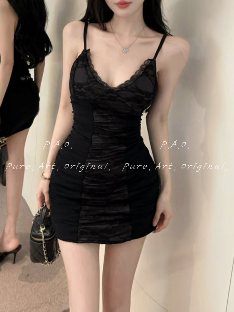 AMÉLIE CONTRAST LACE DRESS