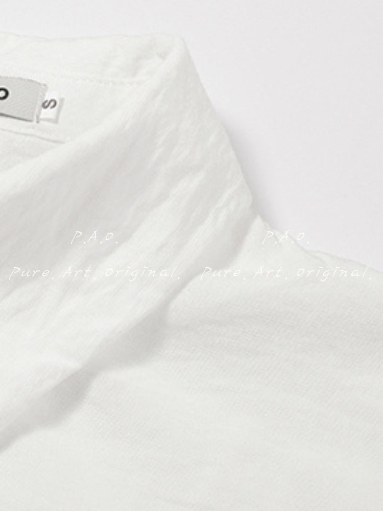 Pure White Belted Shirt Dress