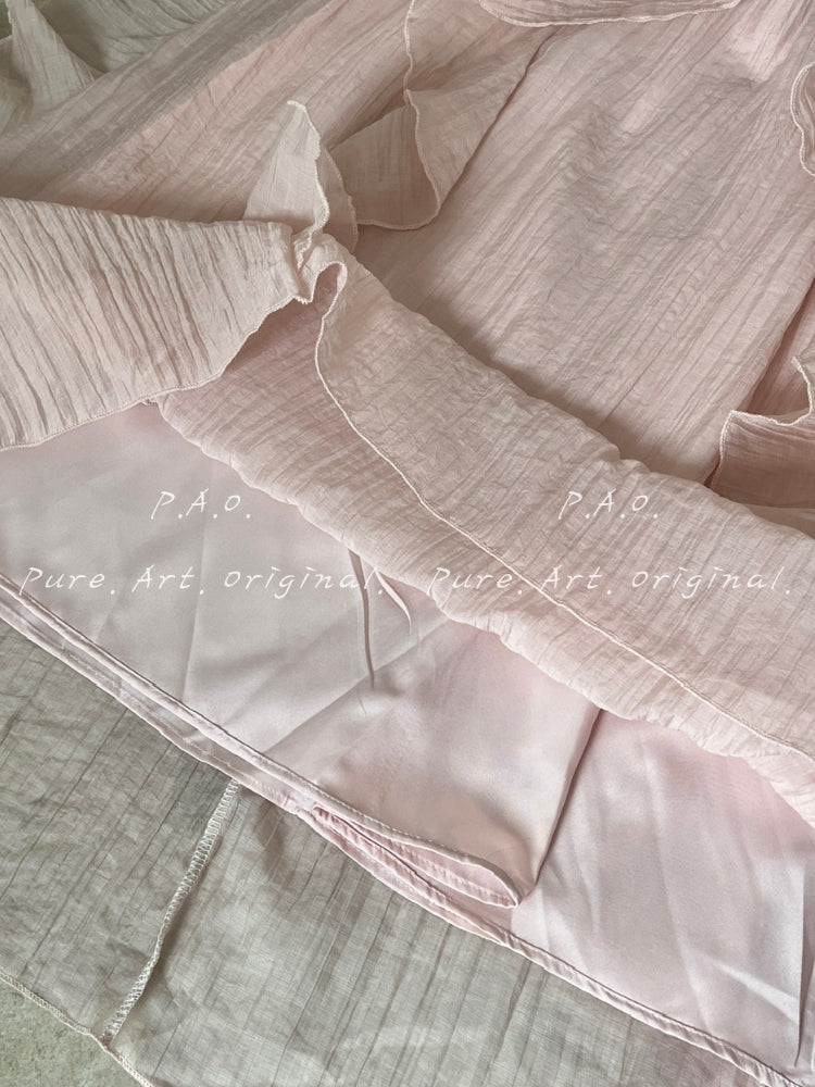 ELARA RUFFLE V-NECK MIDI DRESS