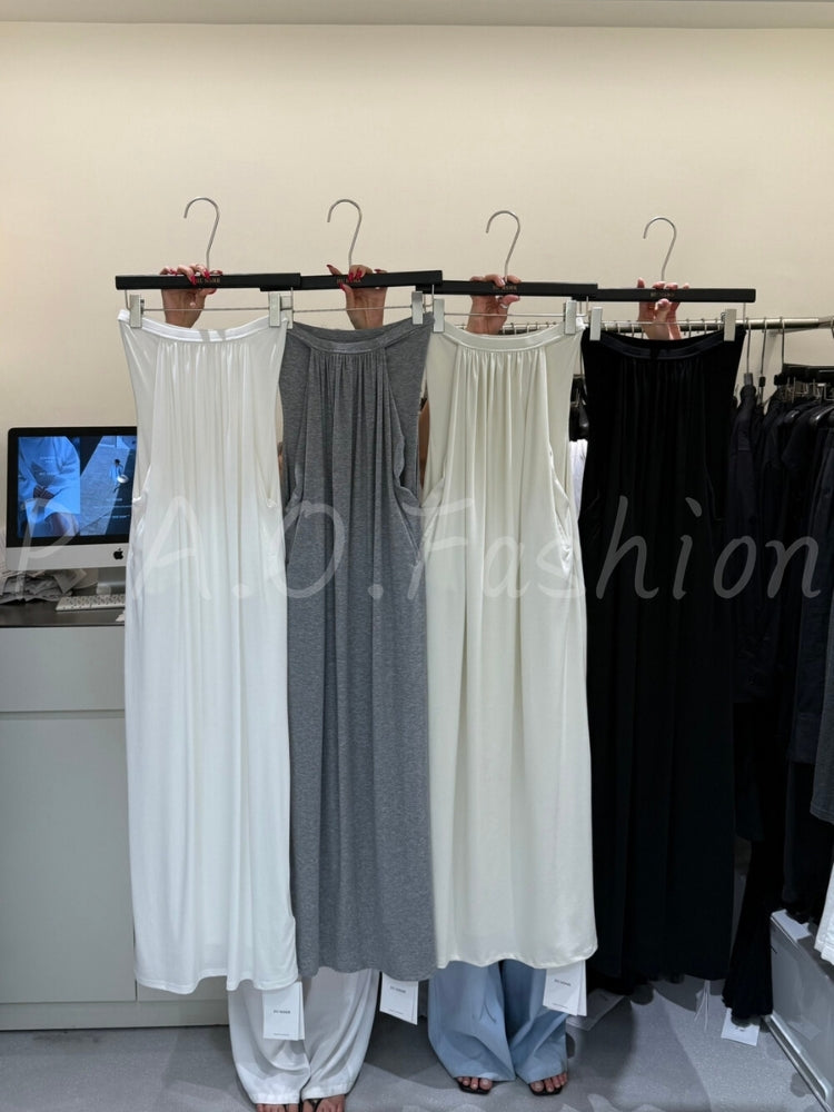 Lyocell Strapless Maxi Dress