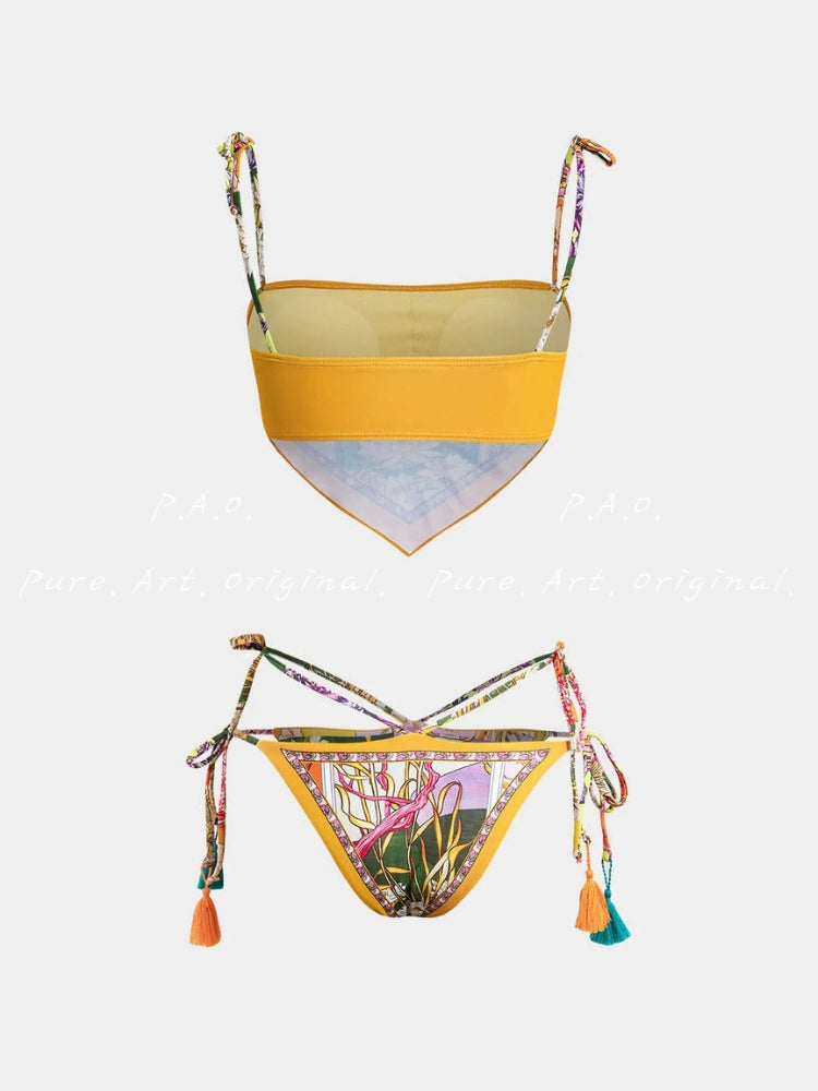 Floral Print Bikini Set