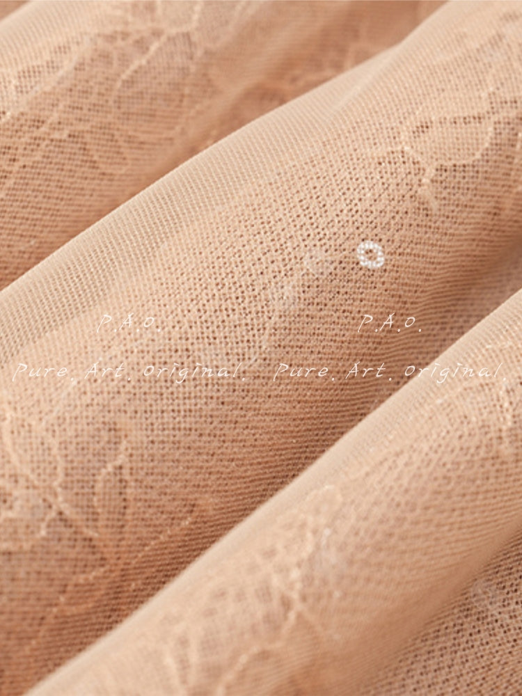 Strapless Mesh Train Maxi Dress