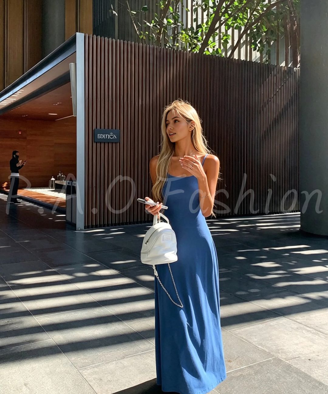 Essential Square Neck Cami Mermaid Maxi Dress