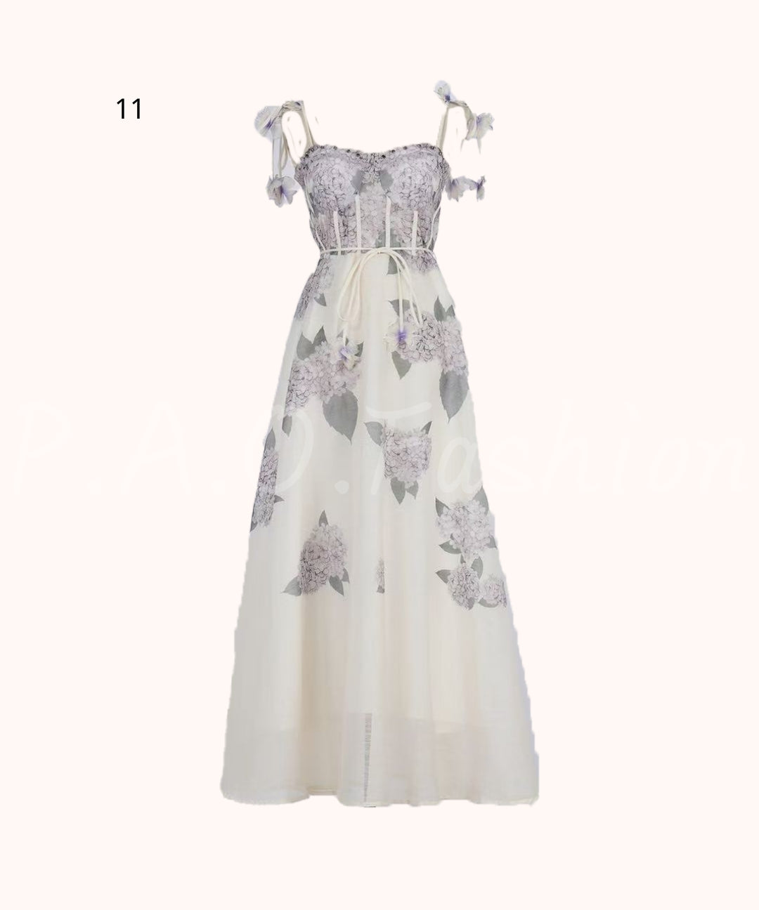Floral Print Strap Maxi Dress[Available Now]