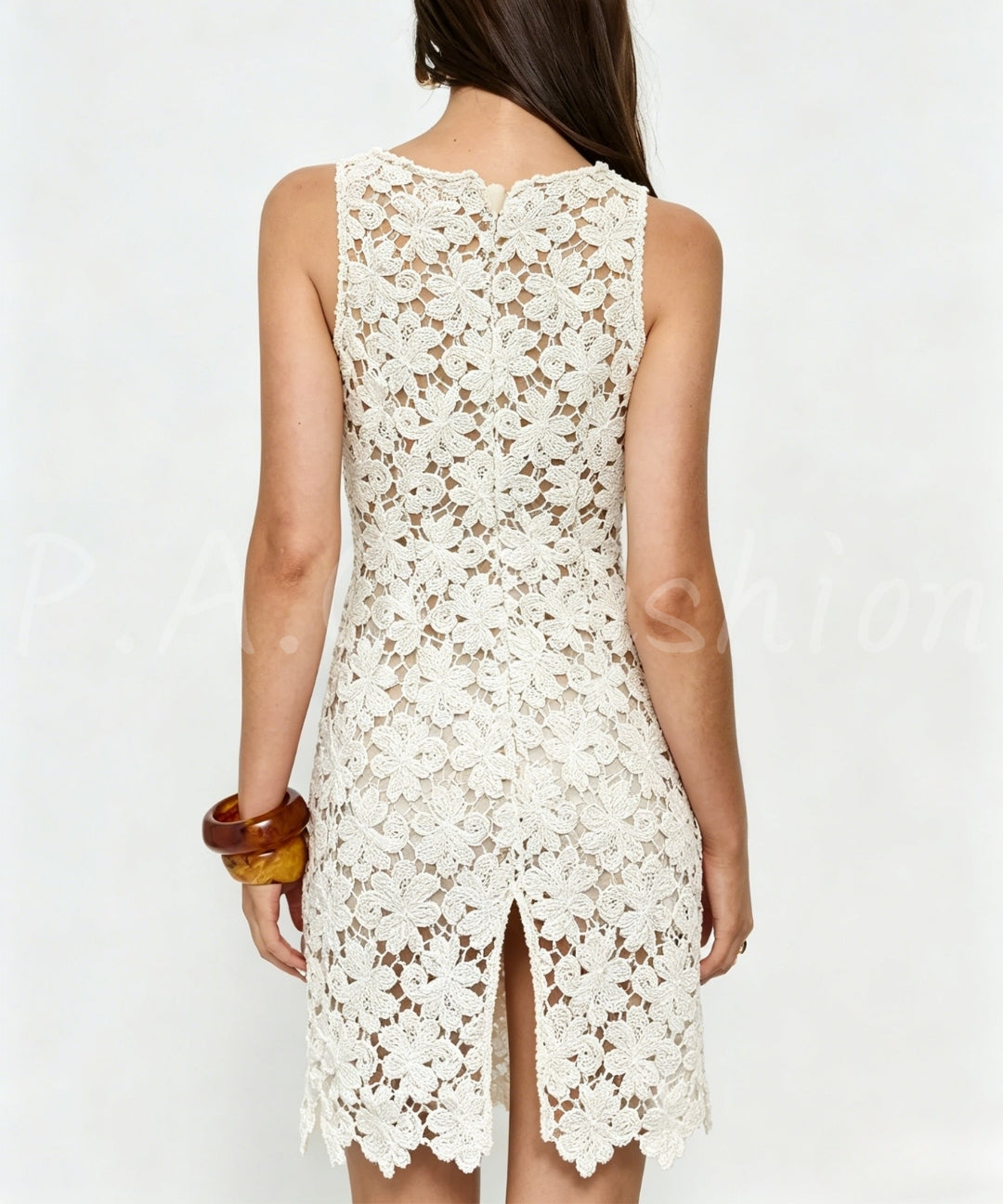 Floral Crochet A-Line Mini Dress[Available Now]