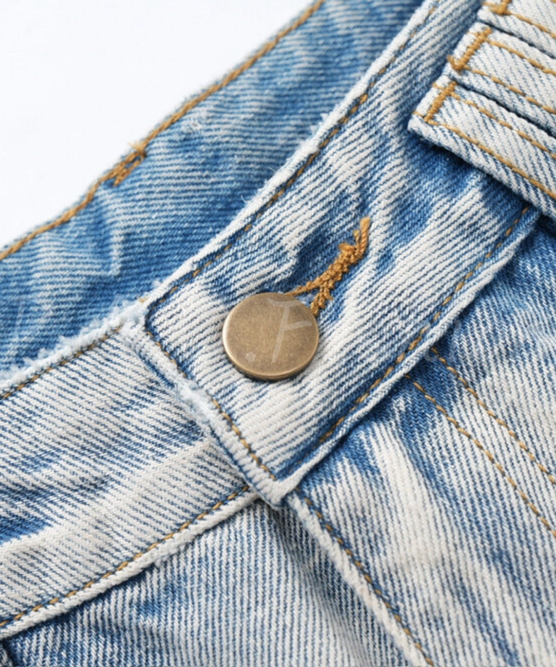 Vintage Washed Wide-Leg Denim Bermuda Shorts[Available Now]