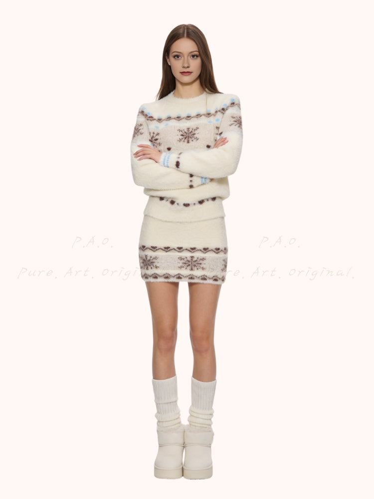 Winter Whisper – Fleece Knit Set