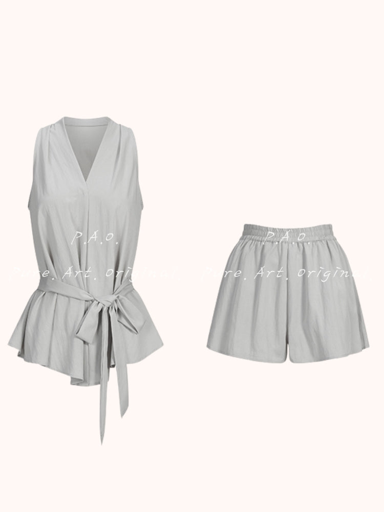 Sage Halter Tie Two-Piece Set