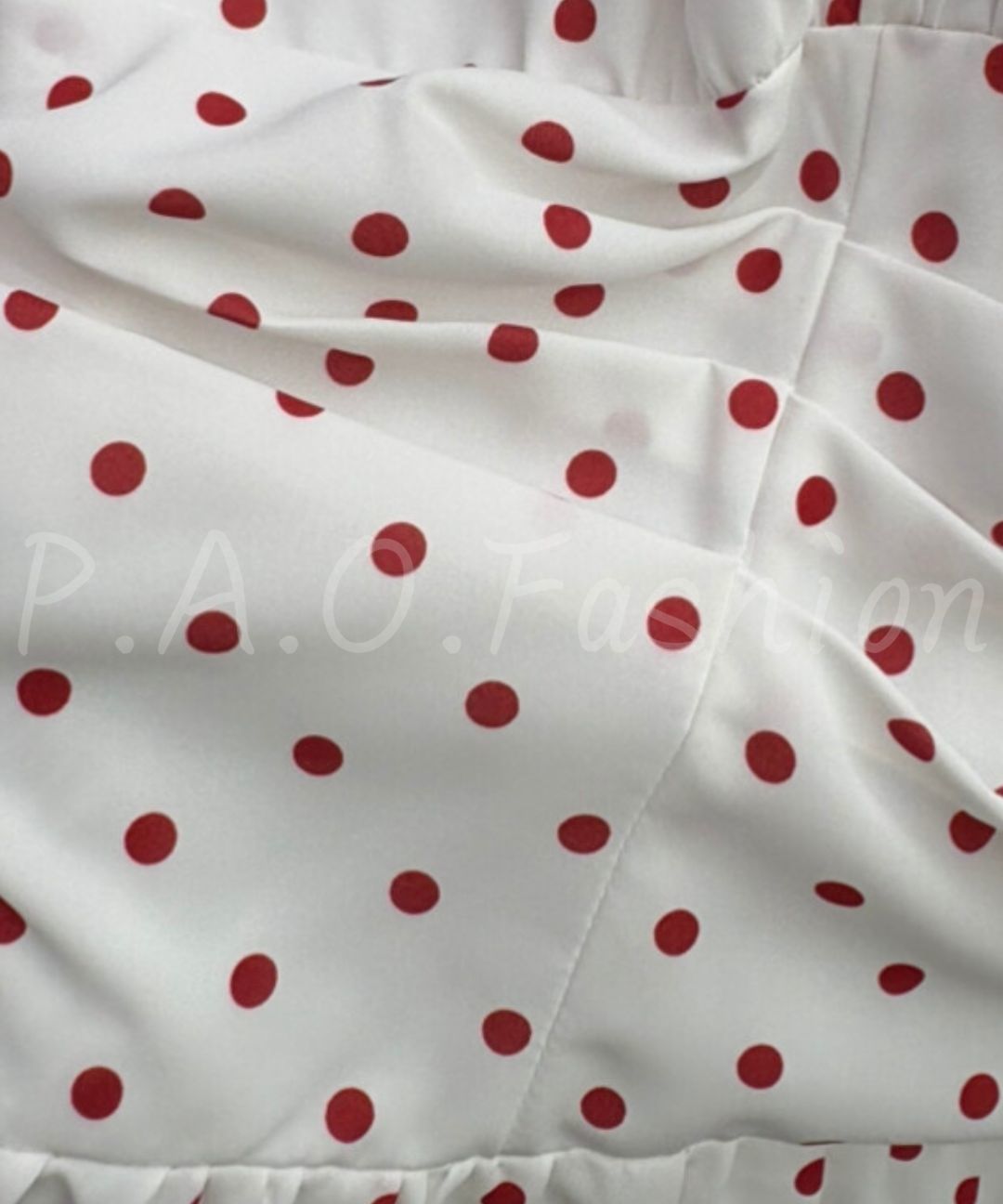 Polka Dot Chiffon Maxi Dress