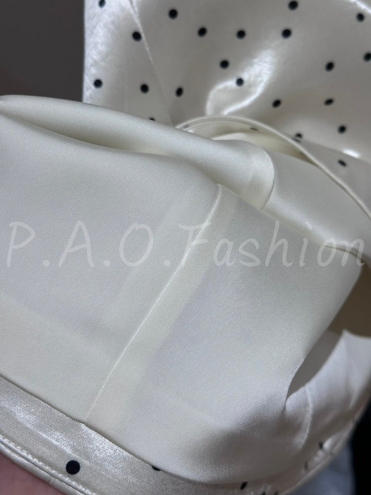 Polka Dot Off-Shoulder Ruffle Mini Dress