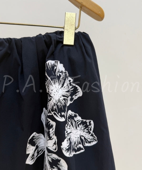 Floral Print Shirt & Midi Skirt Set[Available Now]