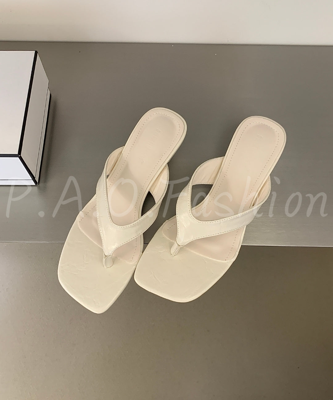Minimal Thong Kitten Heel Sandals