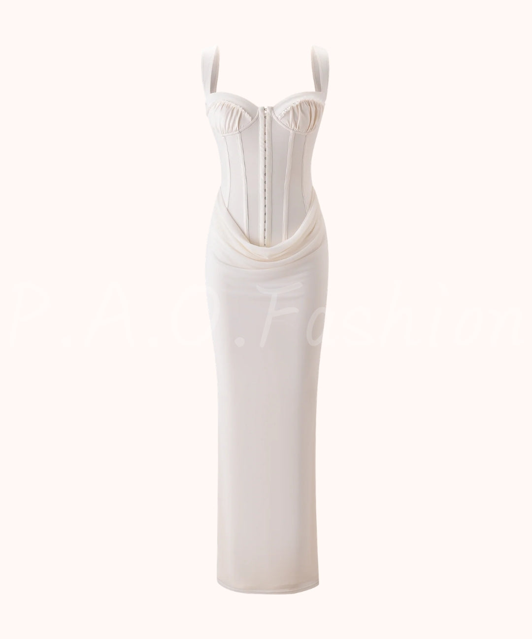 Corset Bodice Slip Maxi Dress[Available Now]