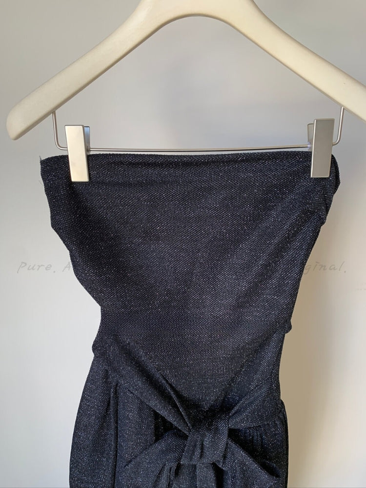 Holiday Noir Midi Dress