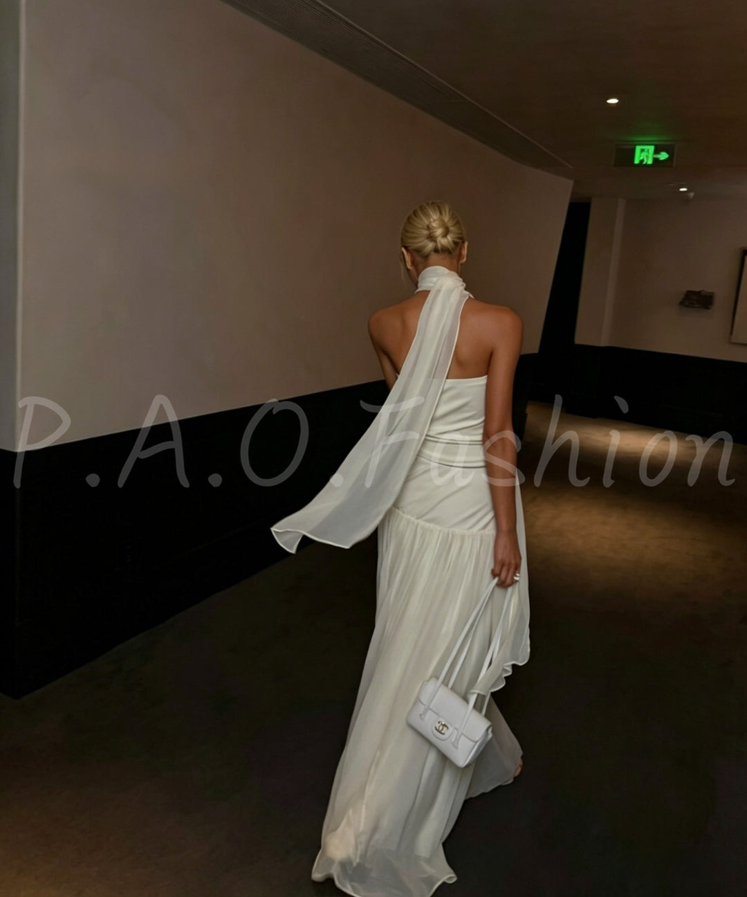 Ethereal Chiffon Bandeau Skirt Set