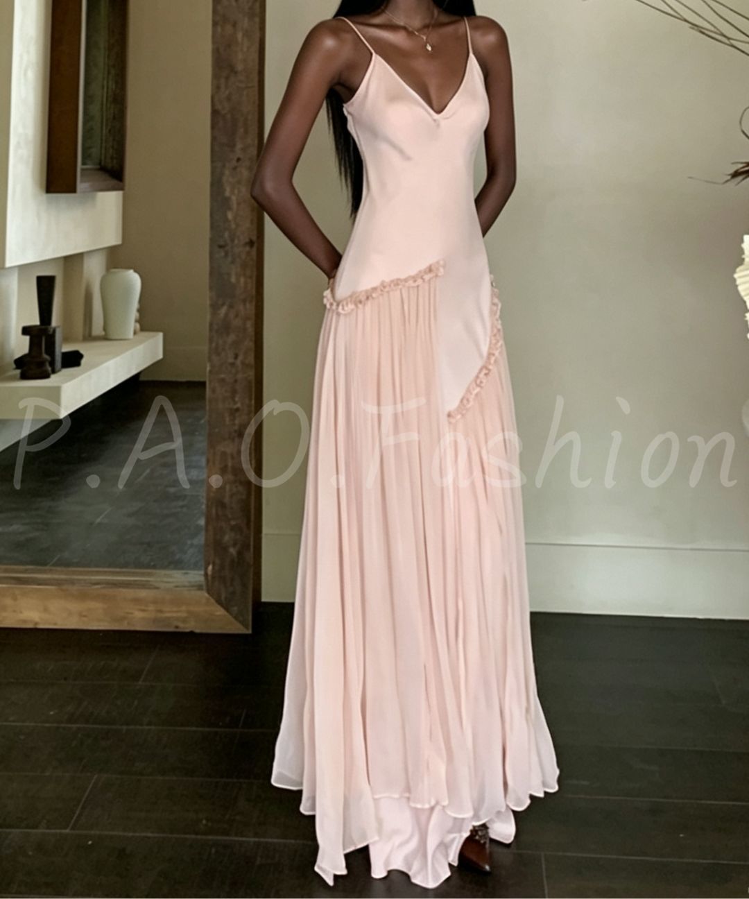 Ethereal Sheer Cardigan & Mermaid Maxi Dress Set