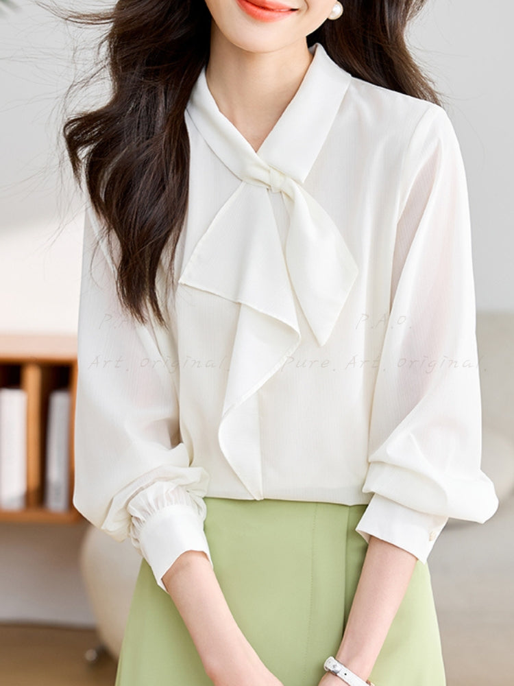 Classic Bow Tie Blouse