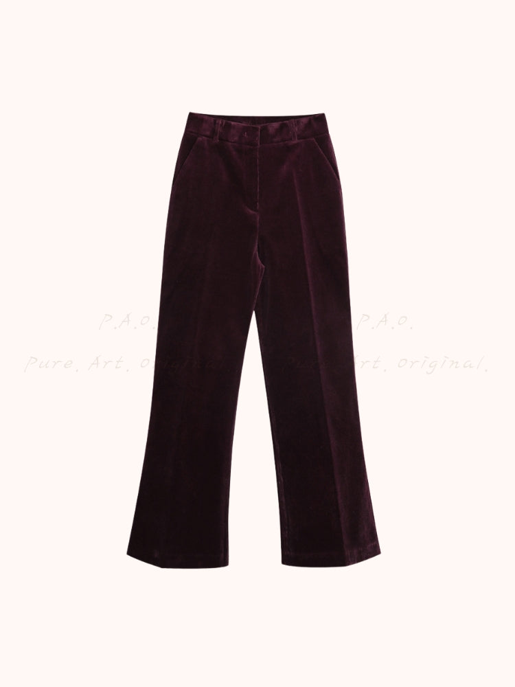 Corduroy Wide-Leg Pants