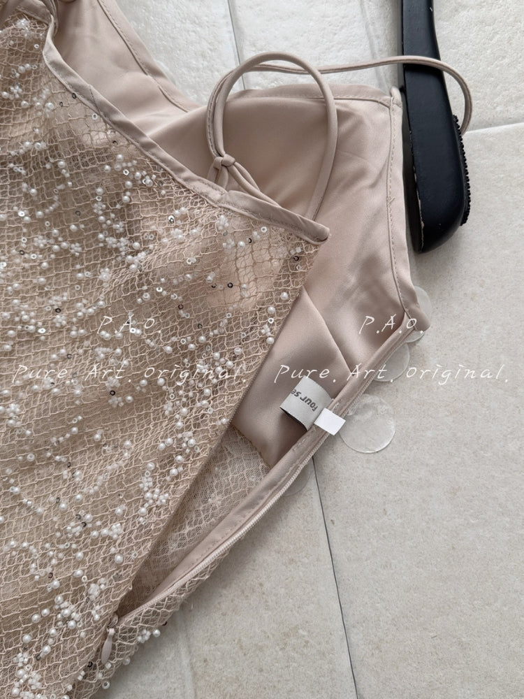 Sequin Embellished Two-Piece Set