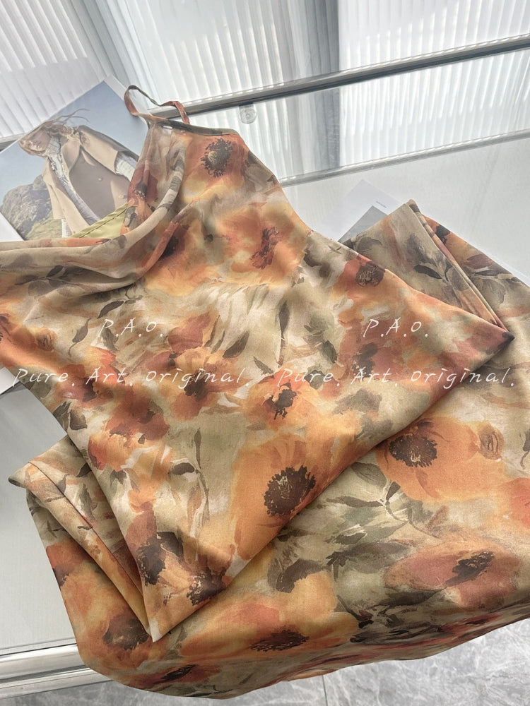 SOLEIL DRAPED HALTER MERMAID MIDI DRESS