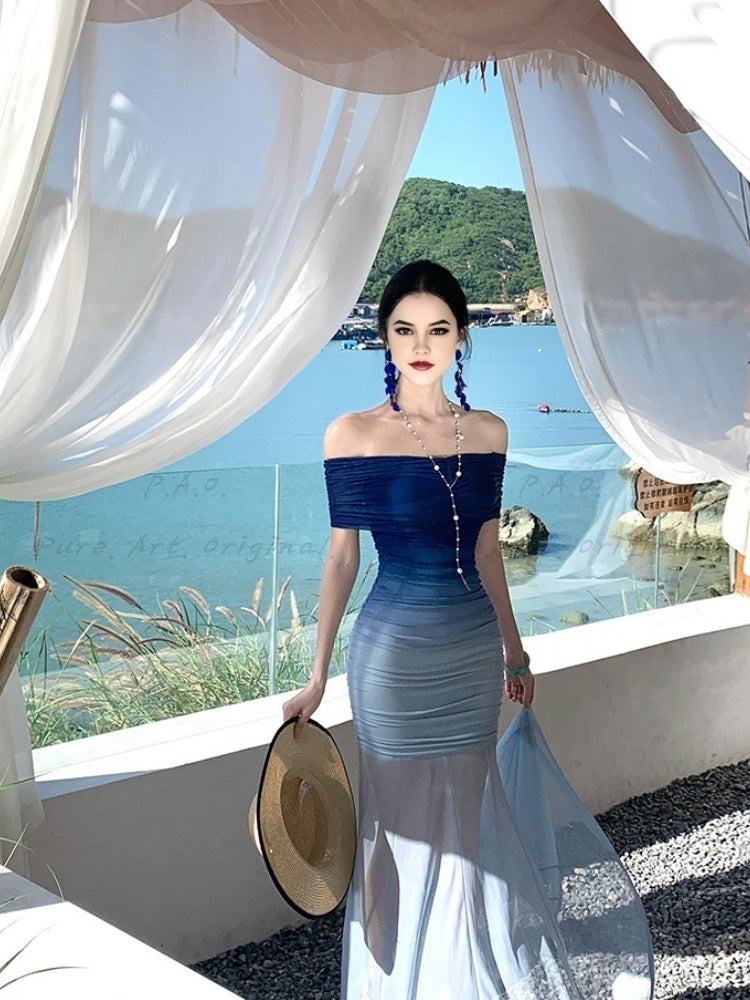 NARA STRAPLESS DRESS