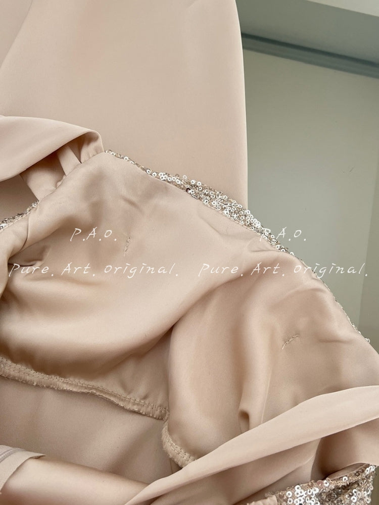 CHAMPAGNE GLIMMER GOWN