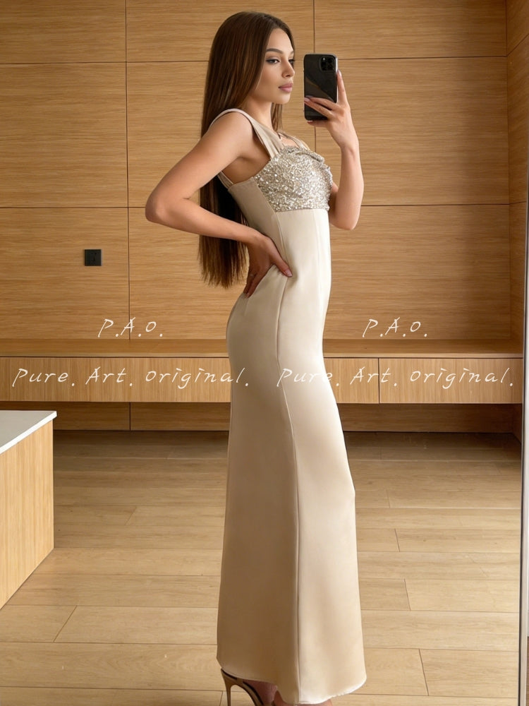 CHAMPAGNE GLIMMER GOWN
