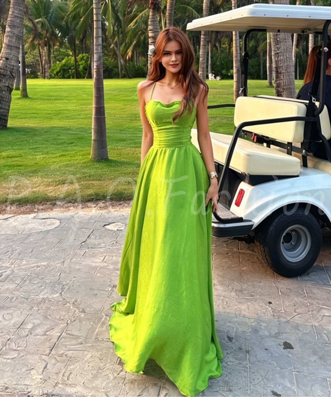 Open-Back Tie Maxi Dress
