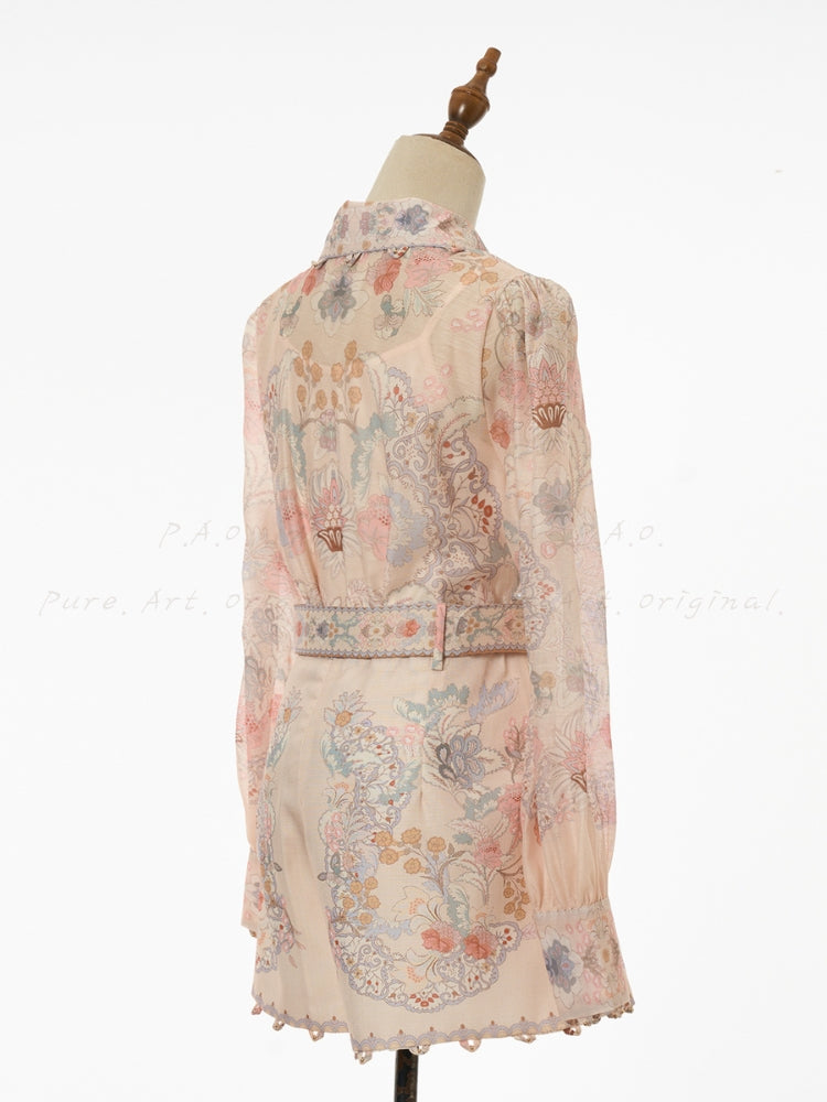 2026 Resort Floral Shirt & Shorts Set