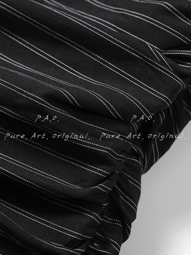 OBSIDIAN STRIPE DRESS